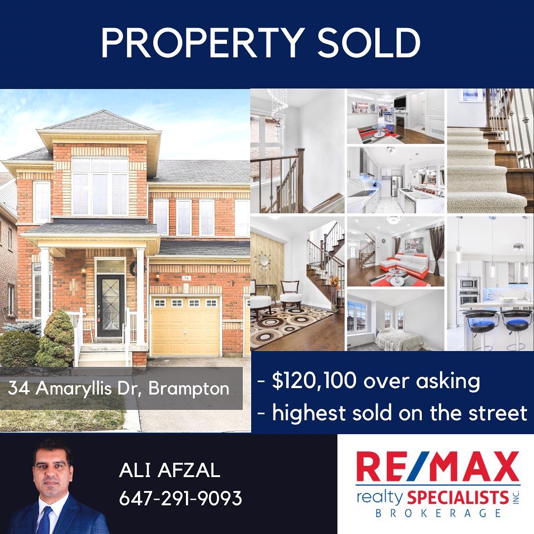 Ali Afzal Realtor - 🔑It’s common to sell a home over asking these days ...