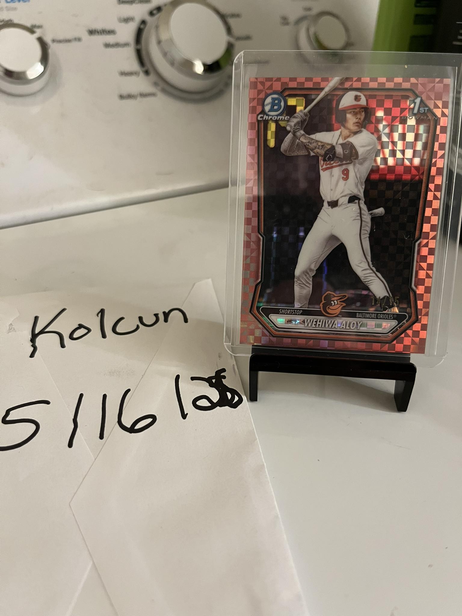 Wehiwa Aloy 1st Bowman True green Auto /99 FS $300 obo Xposted