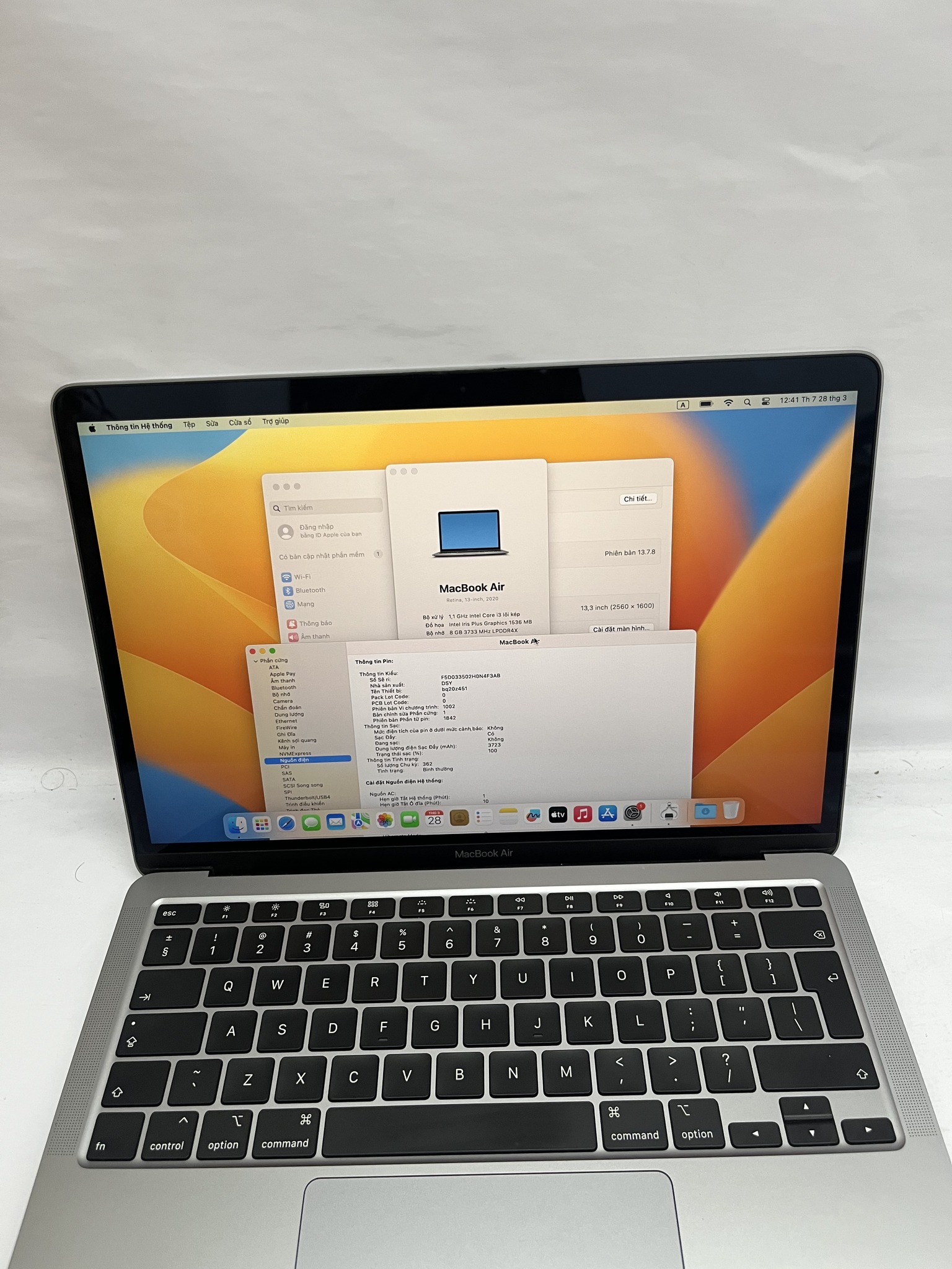 MacBook Air 2020 M1 13.3inch ゴールド MacBook Air M1 Ram 8gb ssd 256gb, Máy xài rất mượt , Máy bảo hành