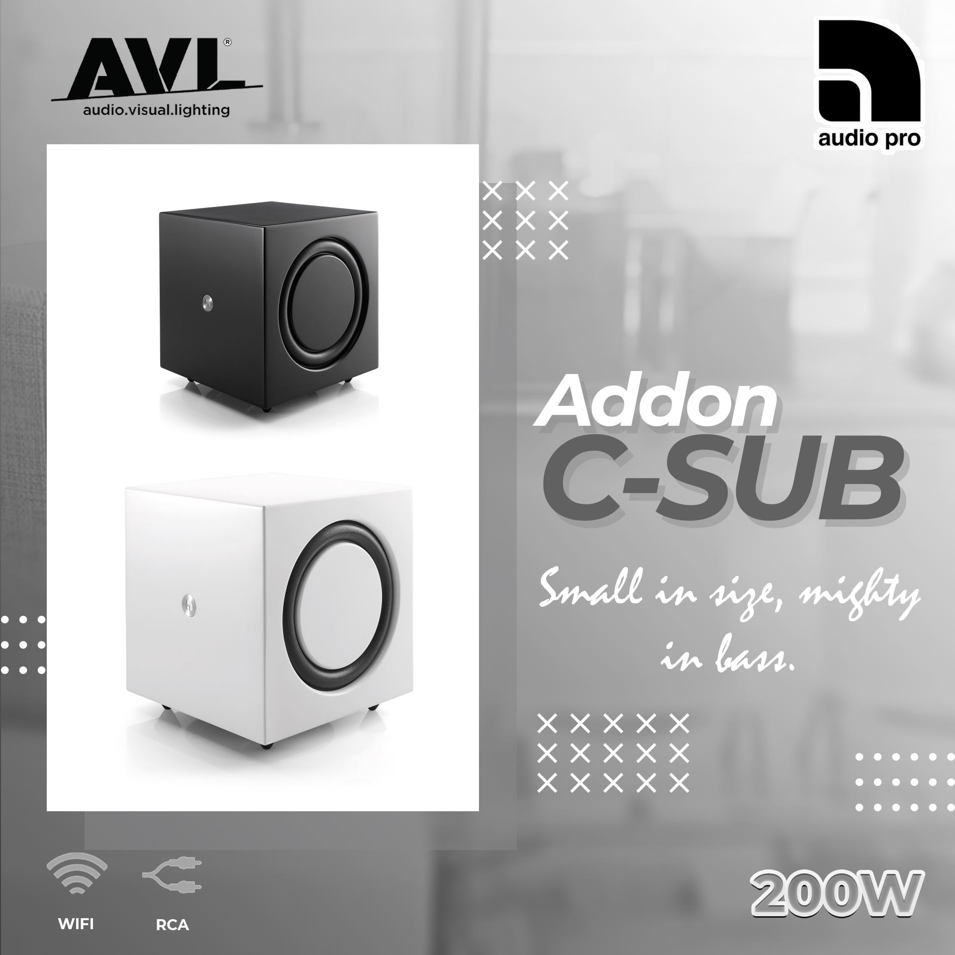 AVL Services - 🎚️AUDIOPRO- C-SUB🎚️ 🔉Multiroom Subwoofer...