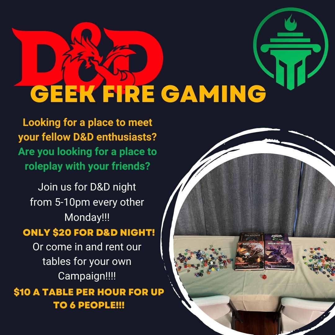 Geek Fire Gaming Center | Antioch IL