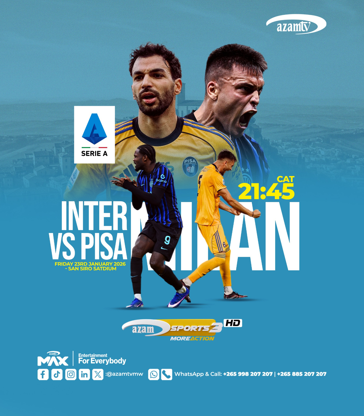 Azam Malawi - SERIA A action is heating up! Inter Milan... | Facebook
