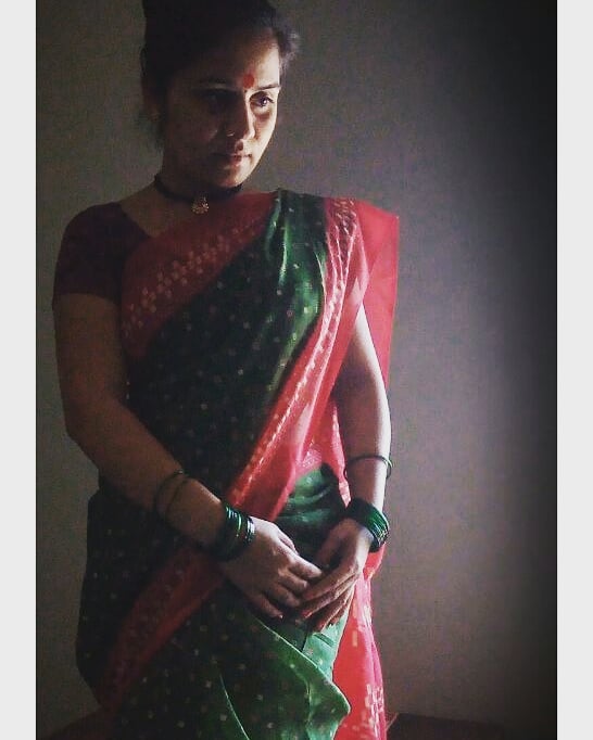 Shital Raut - आजचा रंग हिरवा #todaylook #nauratrispecial #nauwari # ...