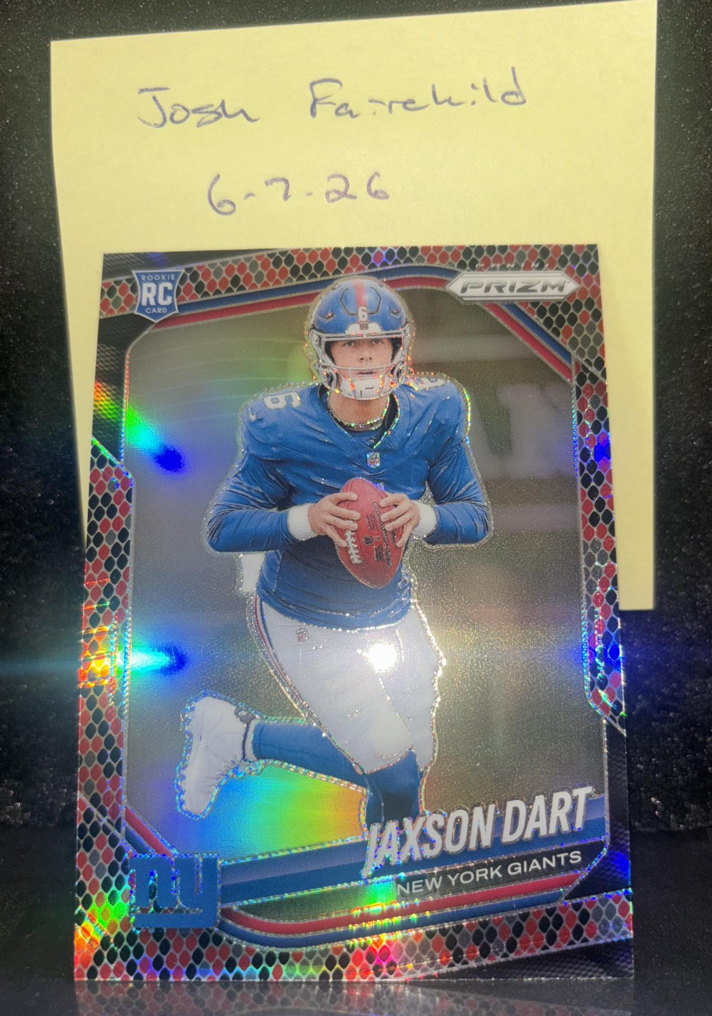 1-of-1 Jaxson Dart Rookie Patch Autograph in Topps Chrome Football 🔥