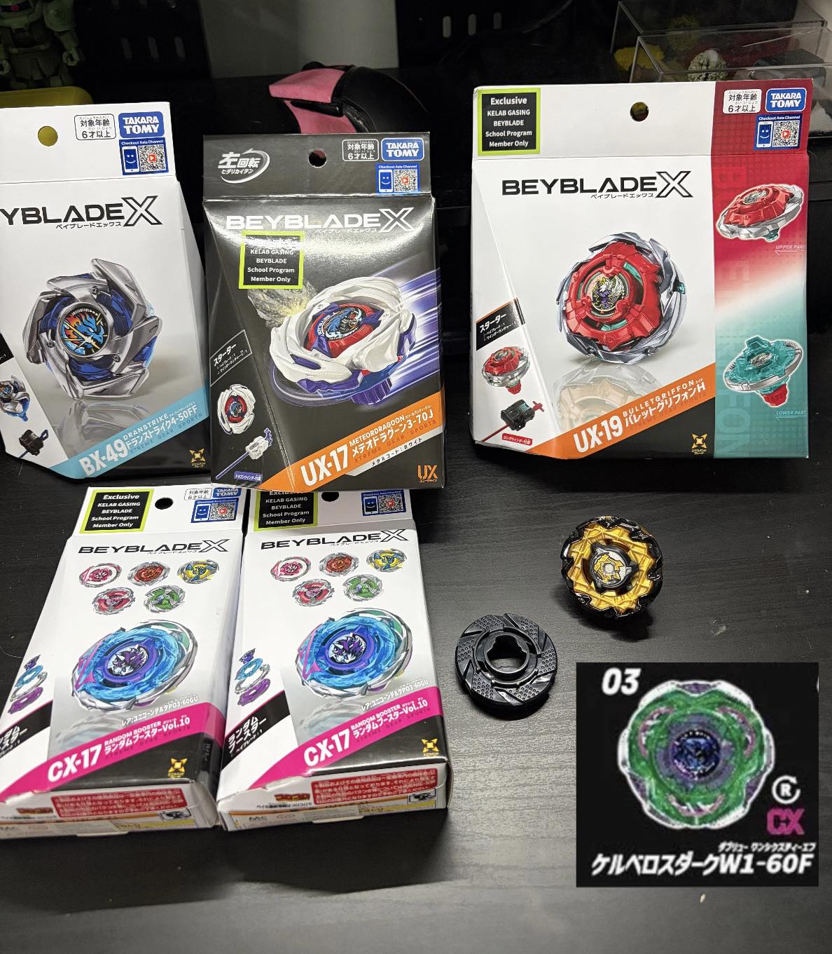 Beyblade X models BX-49, CX-13, UX-17 for sale in Malaysia