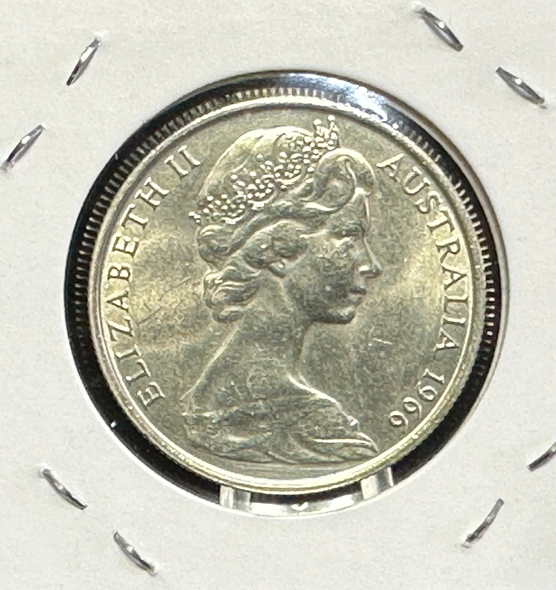 1966 Australian silver fifty cents coin for sale