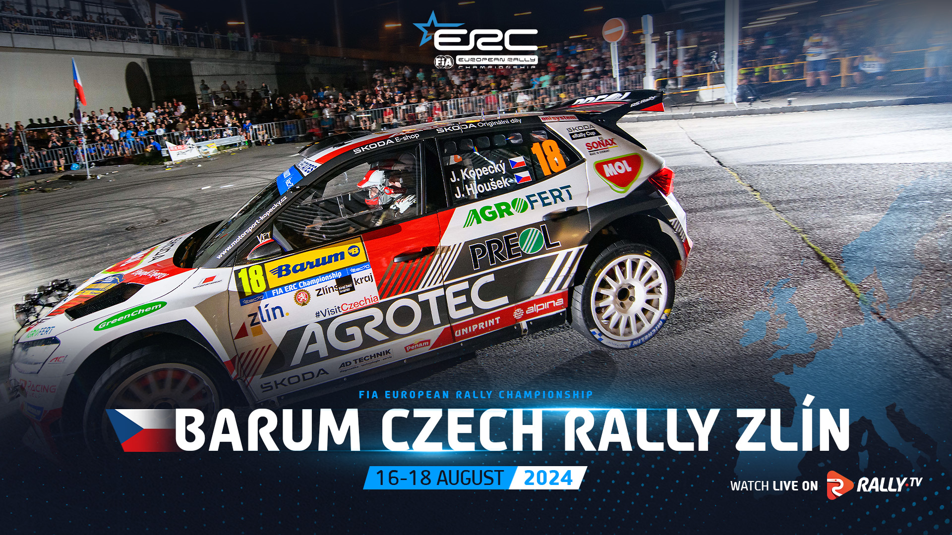 ERC Barum Czech Rally Zlín 2024