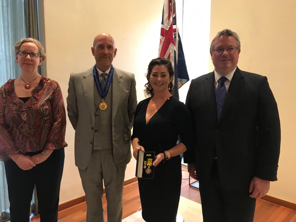 Australian - (L-R): Deputy High Commissioner Kate Duff, Mr Peter Verwer ...