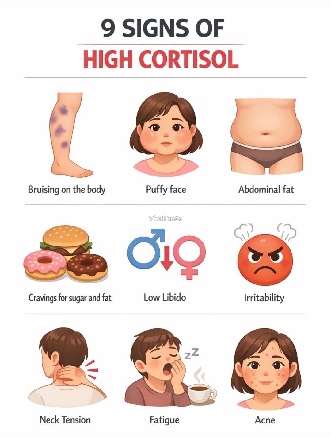 Your body wasn't made to stay on high alert all the time 🚨 When cortisol stays elevated for too long, it can harm your health. The good news? With a balanced diet