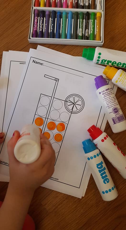 BUSY SHARK - Free Summer do a dot markers coloring pages...