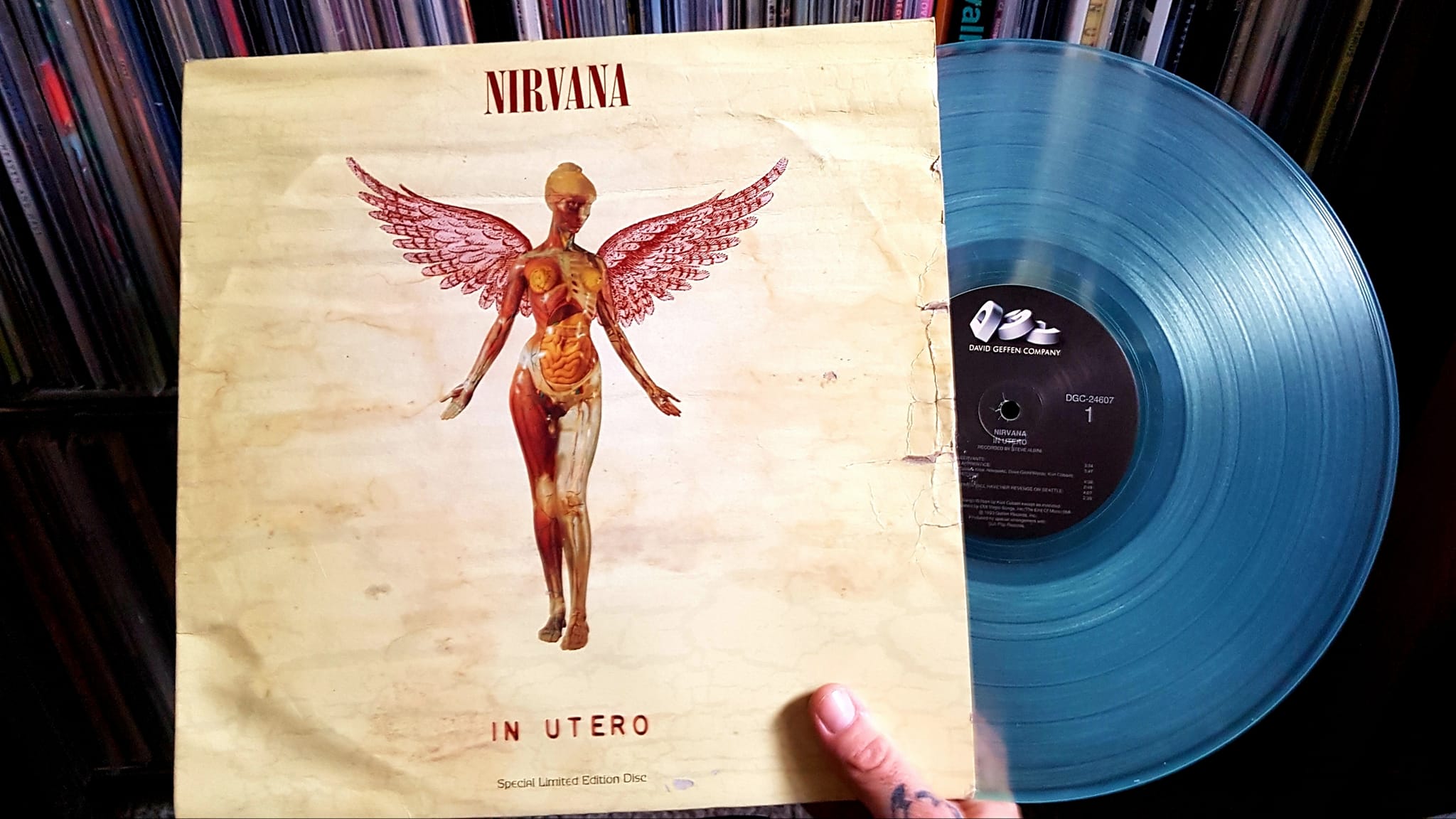 Nirvana's In Utero original clear vinyl pressing