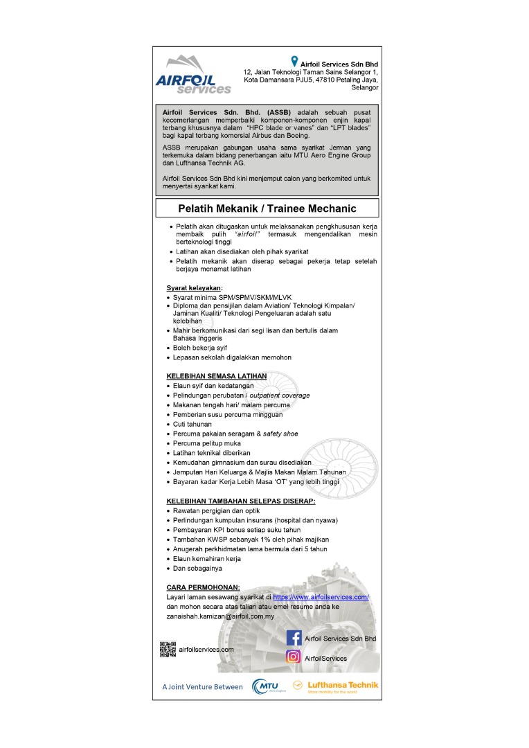 Airfoil Services Sdn Bhd