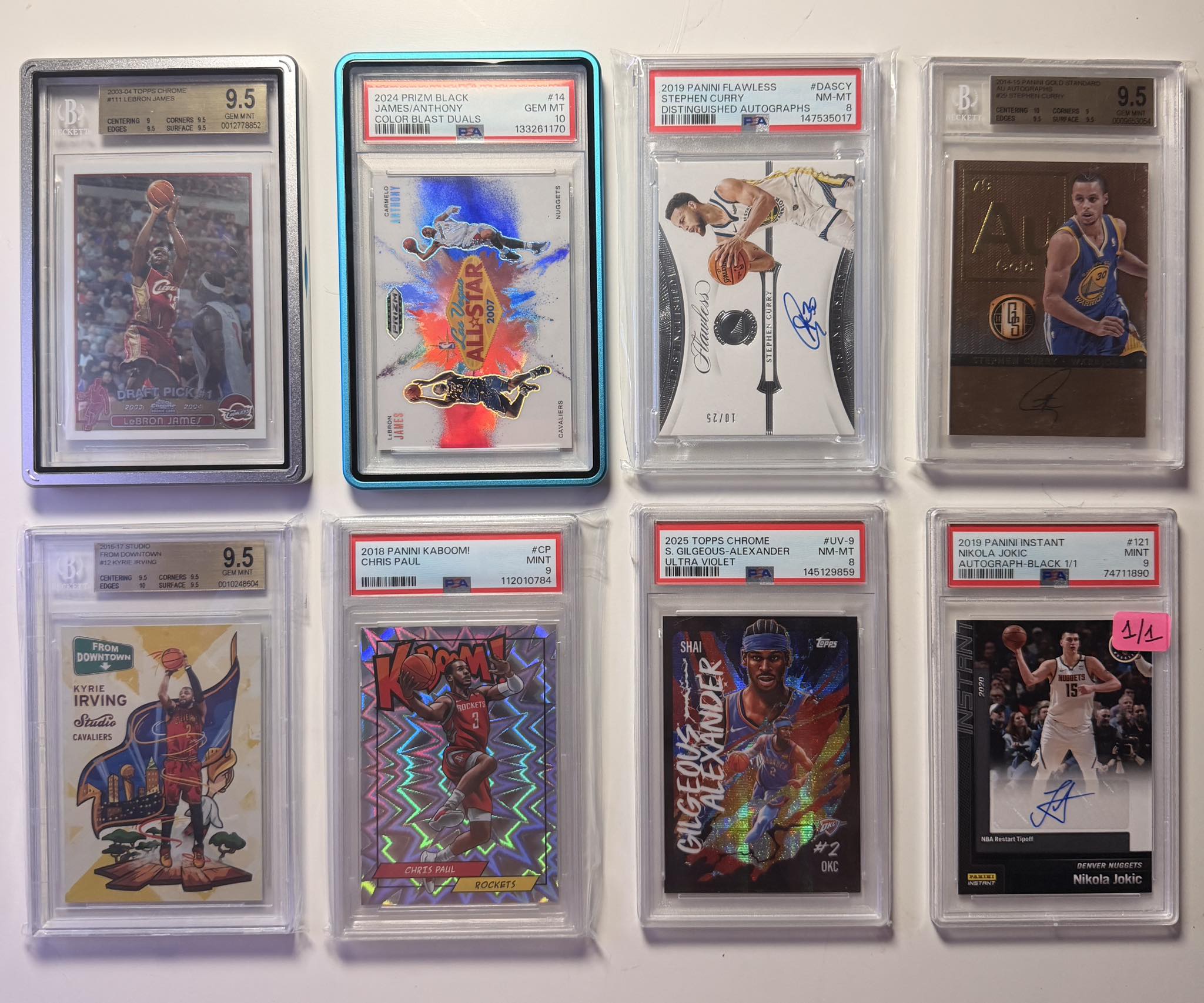 Pristine 2018-19 Panini Contenders Optic basketball card has an 