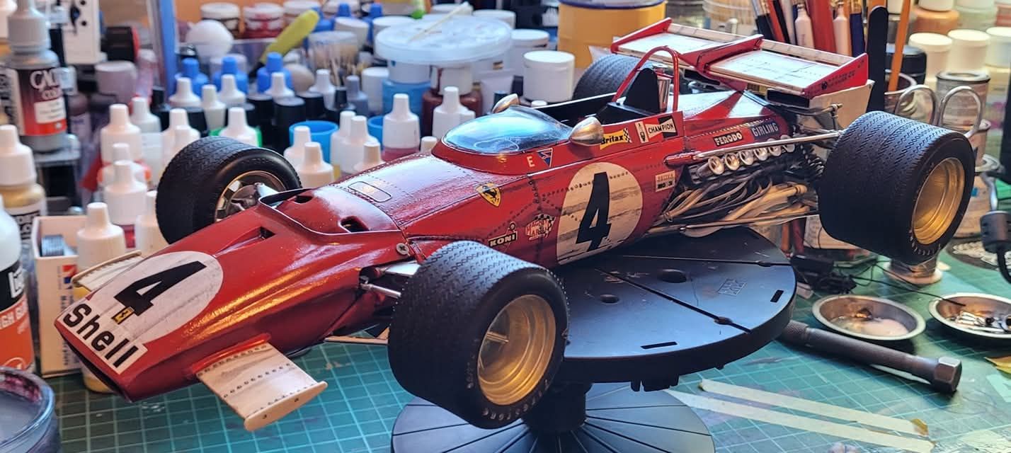 Unboxing 1971 Tamiya Ferrari 312B 1/12 scale model kit