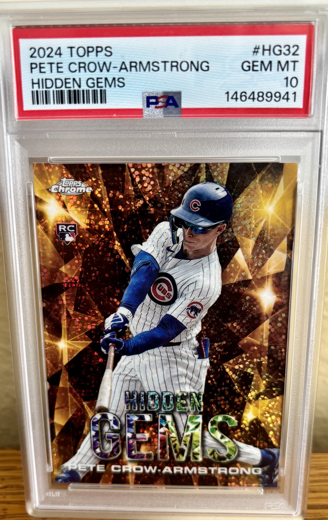 This card is a 2026 Topps Heritage Pete Crow-Armstrong Chrome Pink 