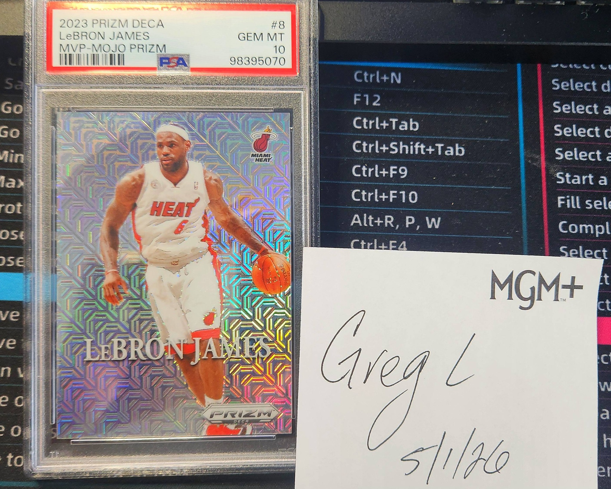 Lebron James Prizm Deca MVP Mojo /25 Pop 8
