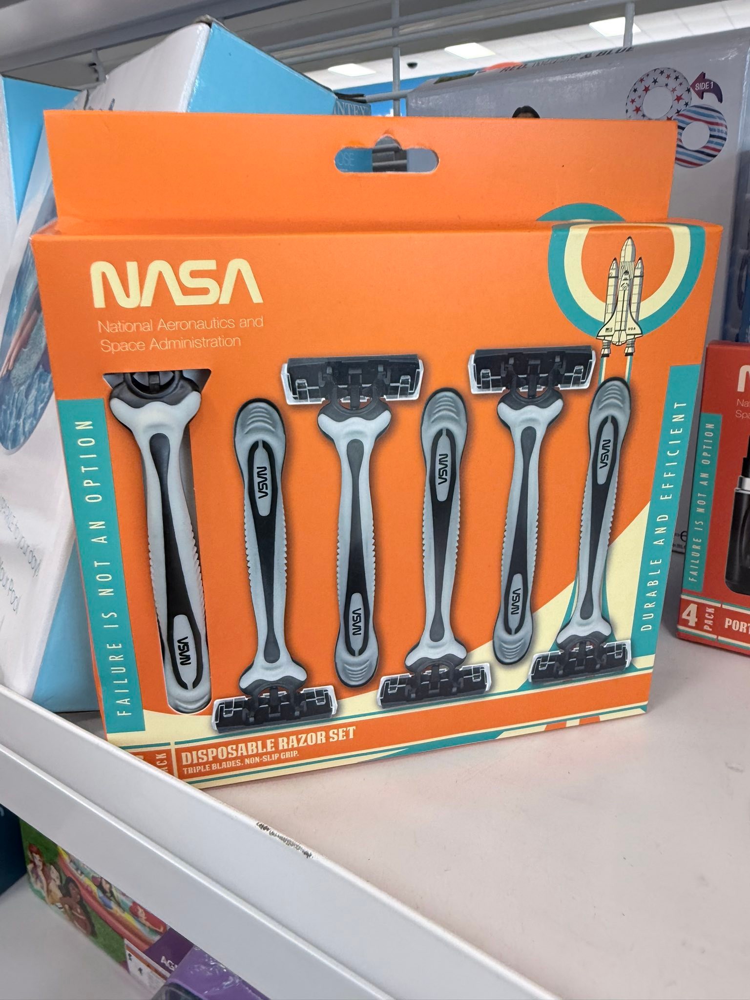 NASA goodies found at Ross with functional items