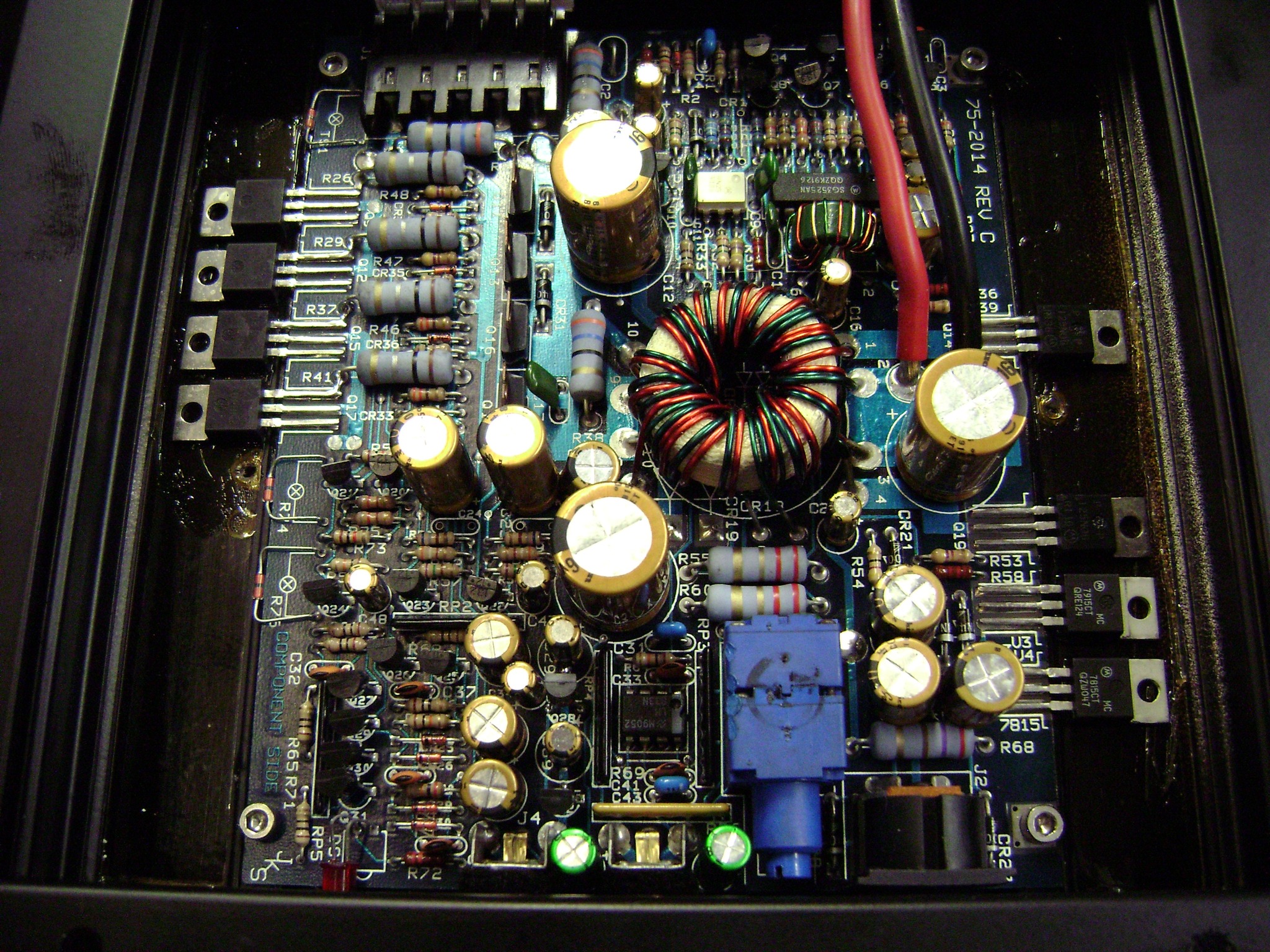 PPi Promos 12 amplifier with Nichicon FG gold capacitors