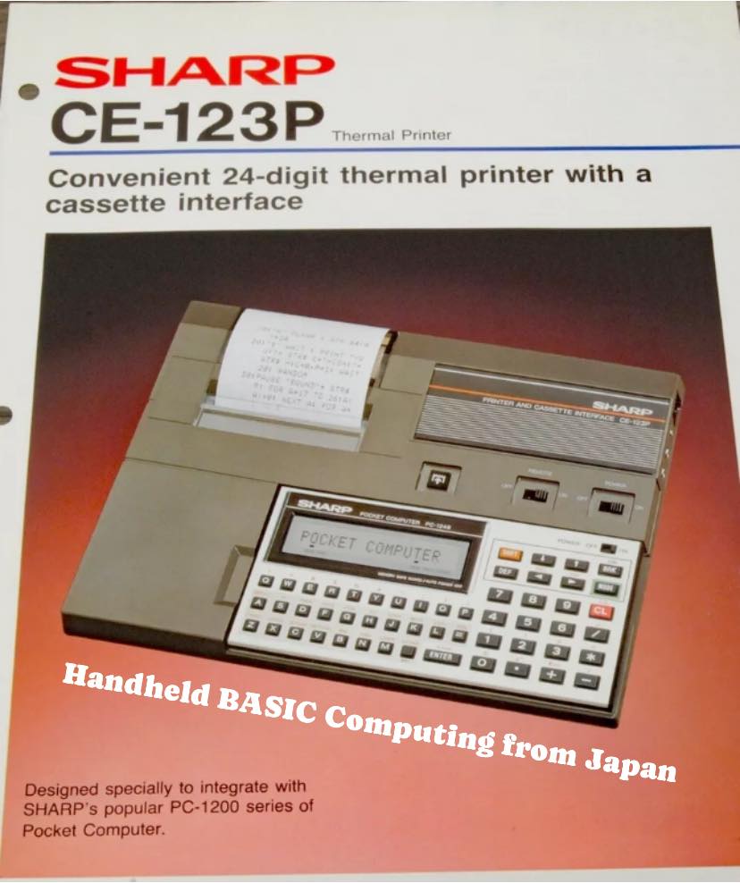 Sharp PC-1211 with working printer and cassette tape interface