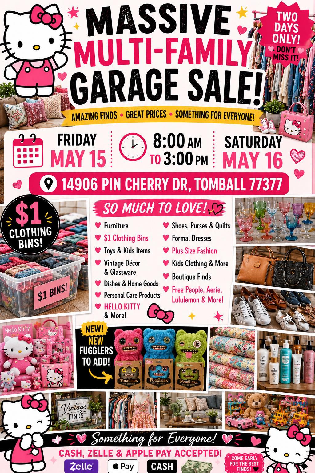 Sorella neighborhood garage sale in Tomball, TX