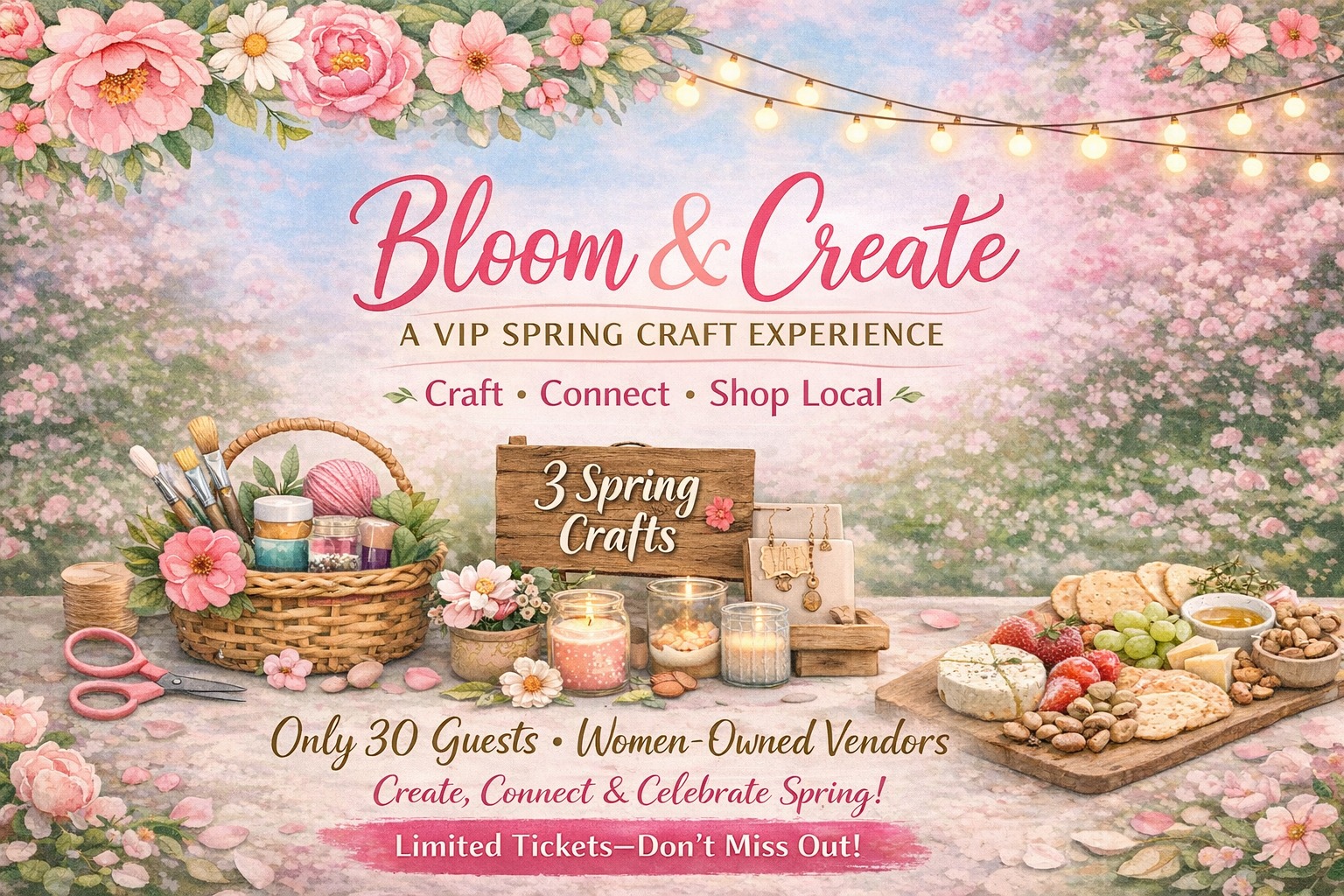 Bloom & Create VIP Spring Craft Experience