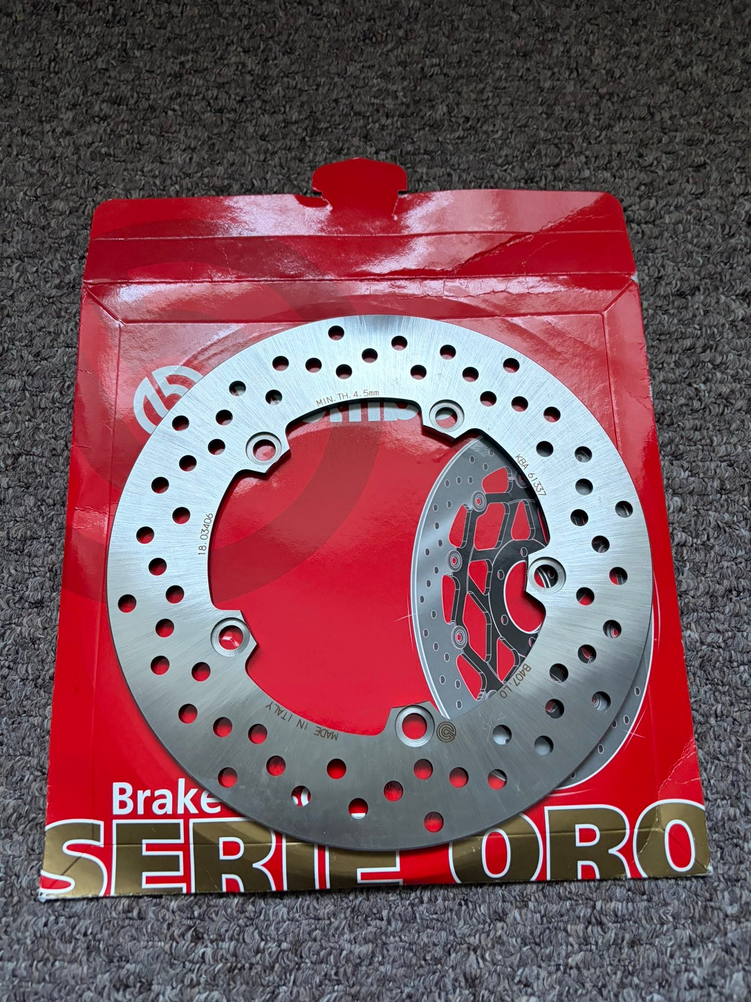 Brembo Serie Oro rear brake disc for Yamaha MT-07
