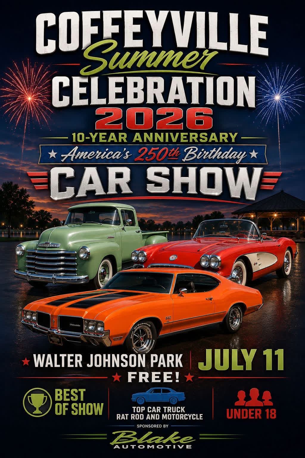 Coffeyville Summer Celebration 2026 Car Show