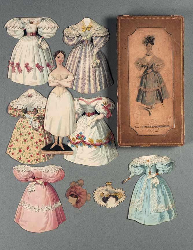 Patron Ancien La Poupée Modèle N°43 - Pèlerine Et Chapeau Rond Juin 1868 - Reproduction