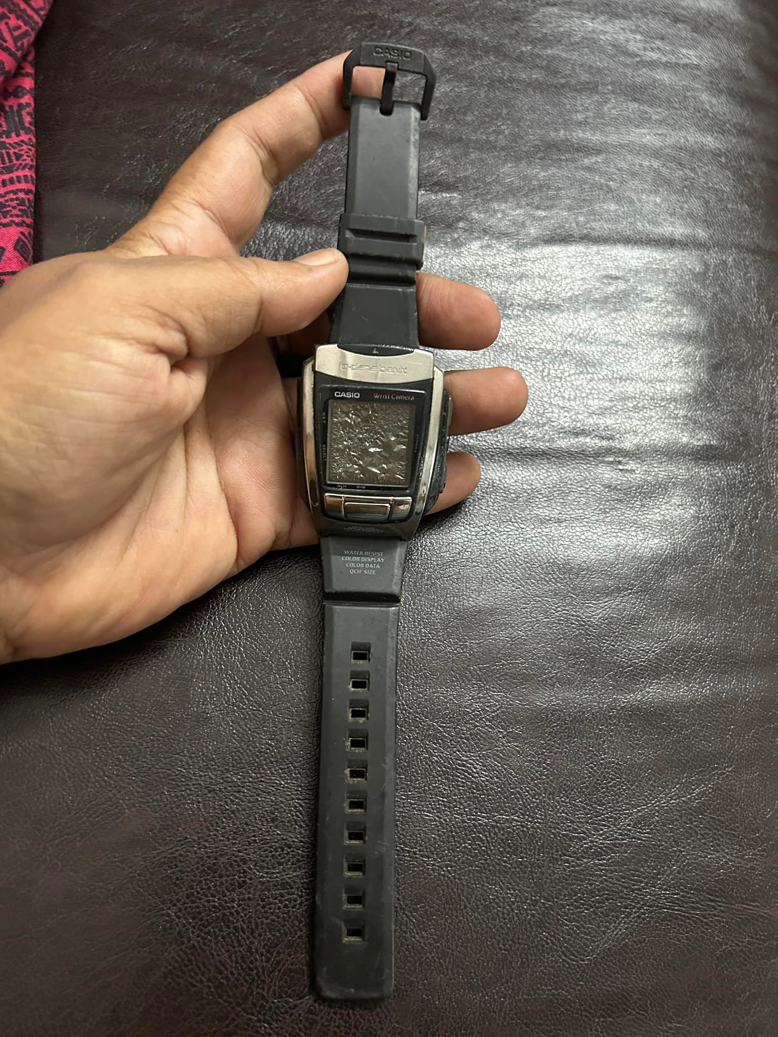 Vintage Casio WQV-10 Japan wrist CAMERA digital quartz men watch 