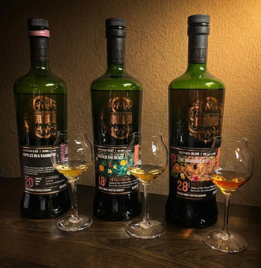 昨夜開けて飲んでみた旧ボトルのボウモアカスクストレングス。思った