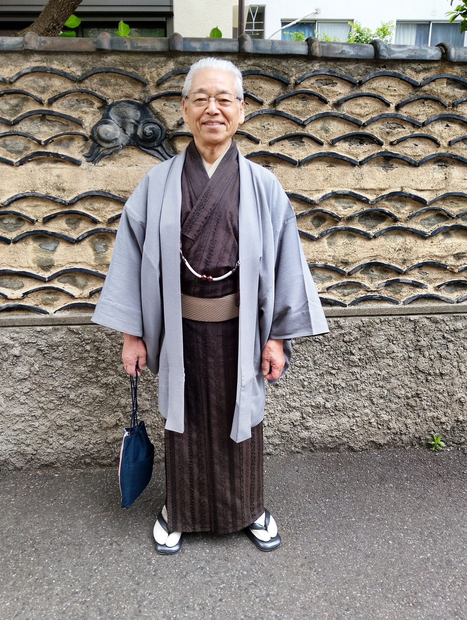 こんにちは、今日、着た着物は62歳の時に妻が、埼玉県熊谷市の着物屋 