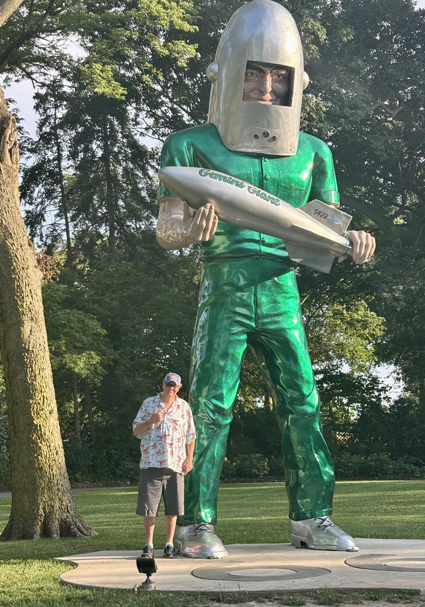 Gemini Giant statue on Route 66 in Wilmington, Illinois