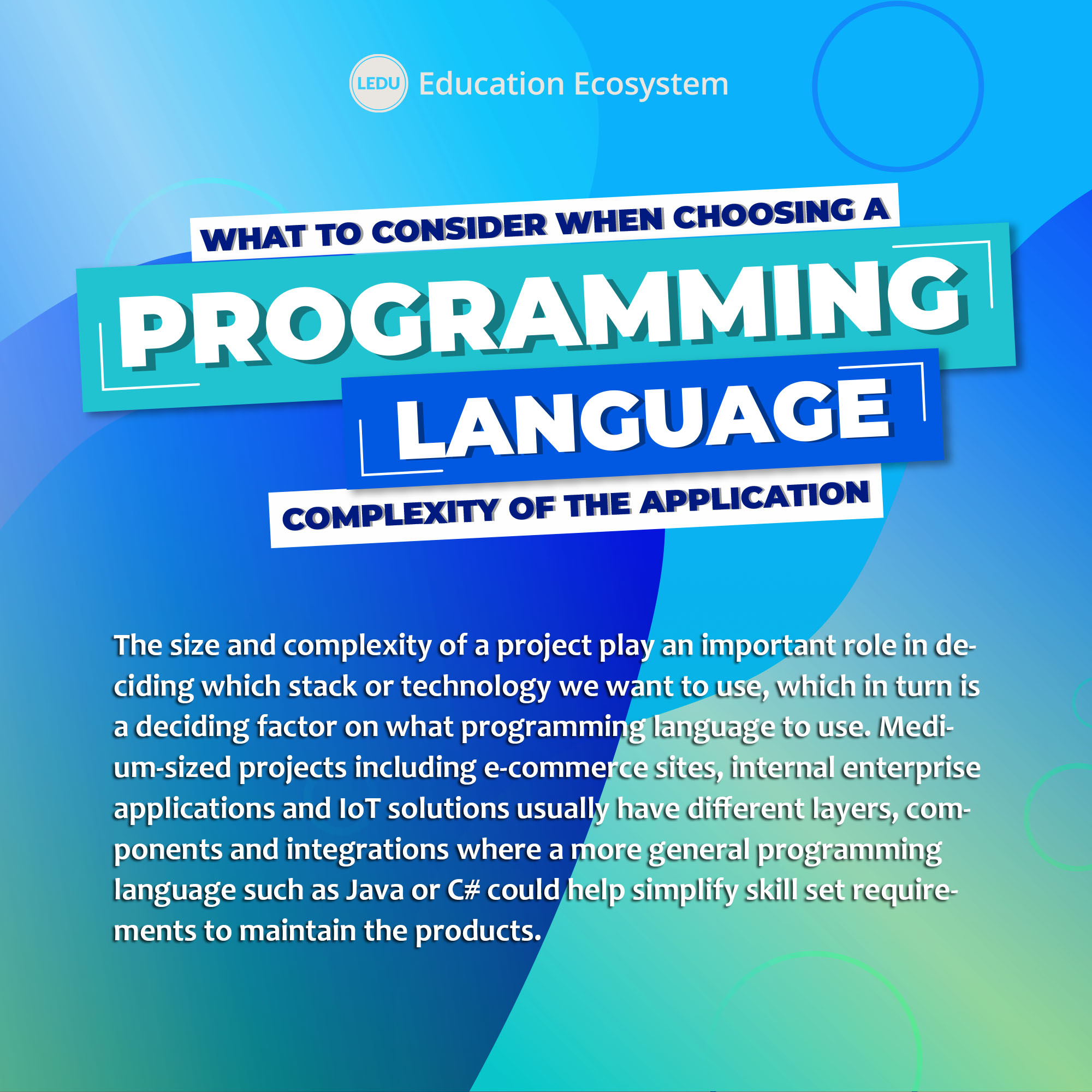 What's the best programming language... - Education Ecosystem | Facebook