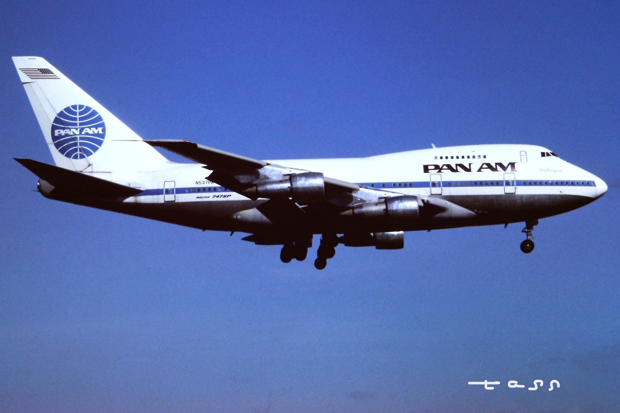 Boeing 747SP in Pan Am livery