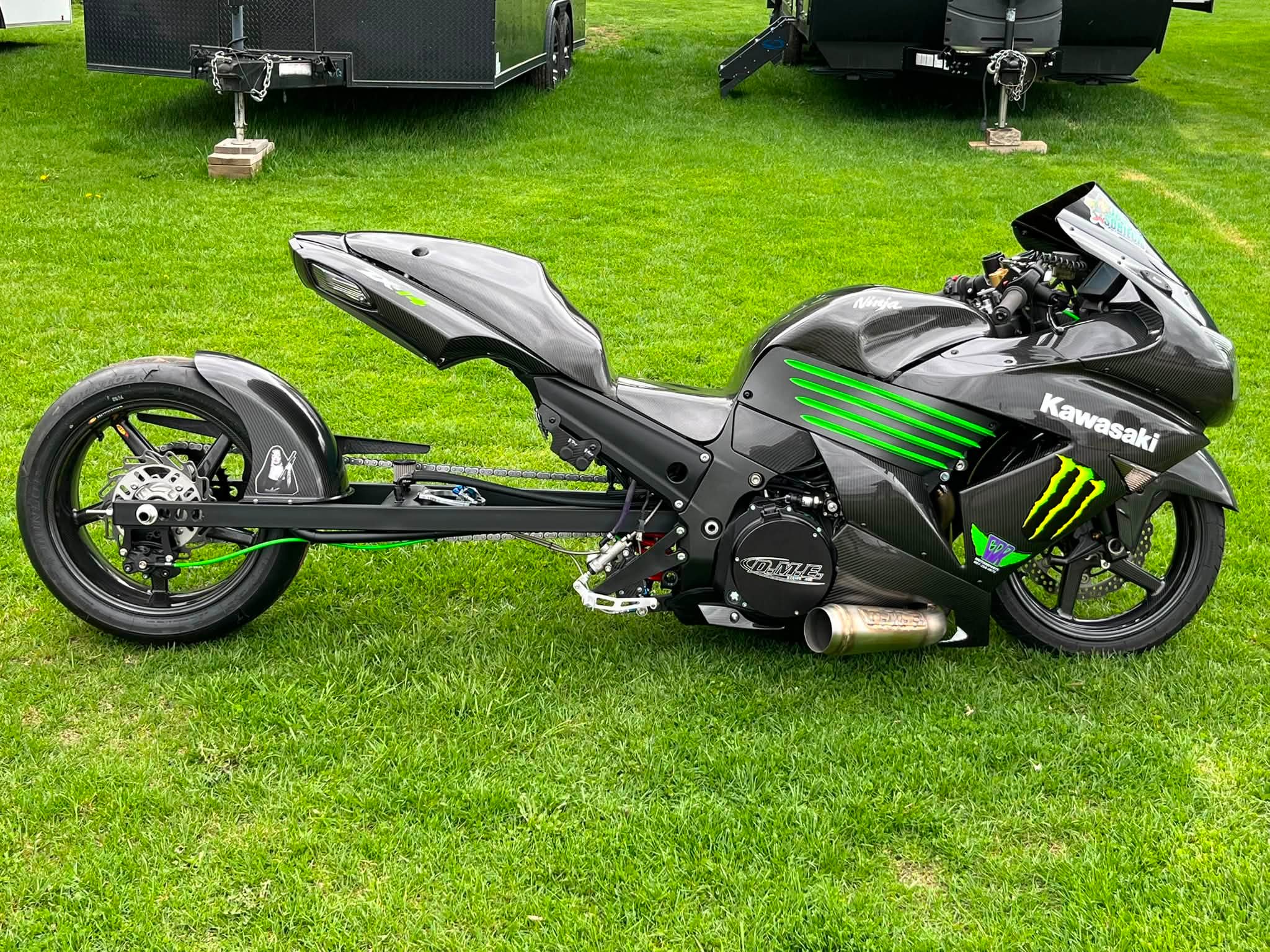 Clean 14! XDA #dragracing #dragbike #kawasaki #zx14 #burnout