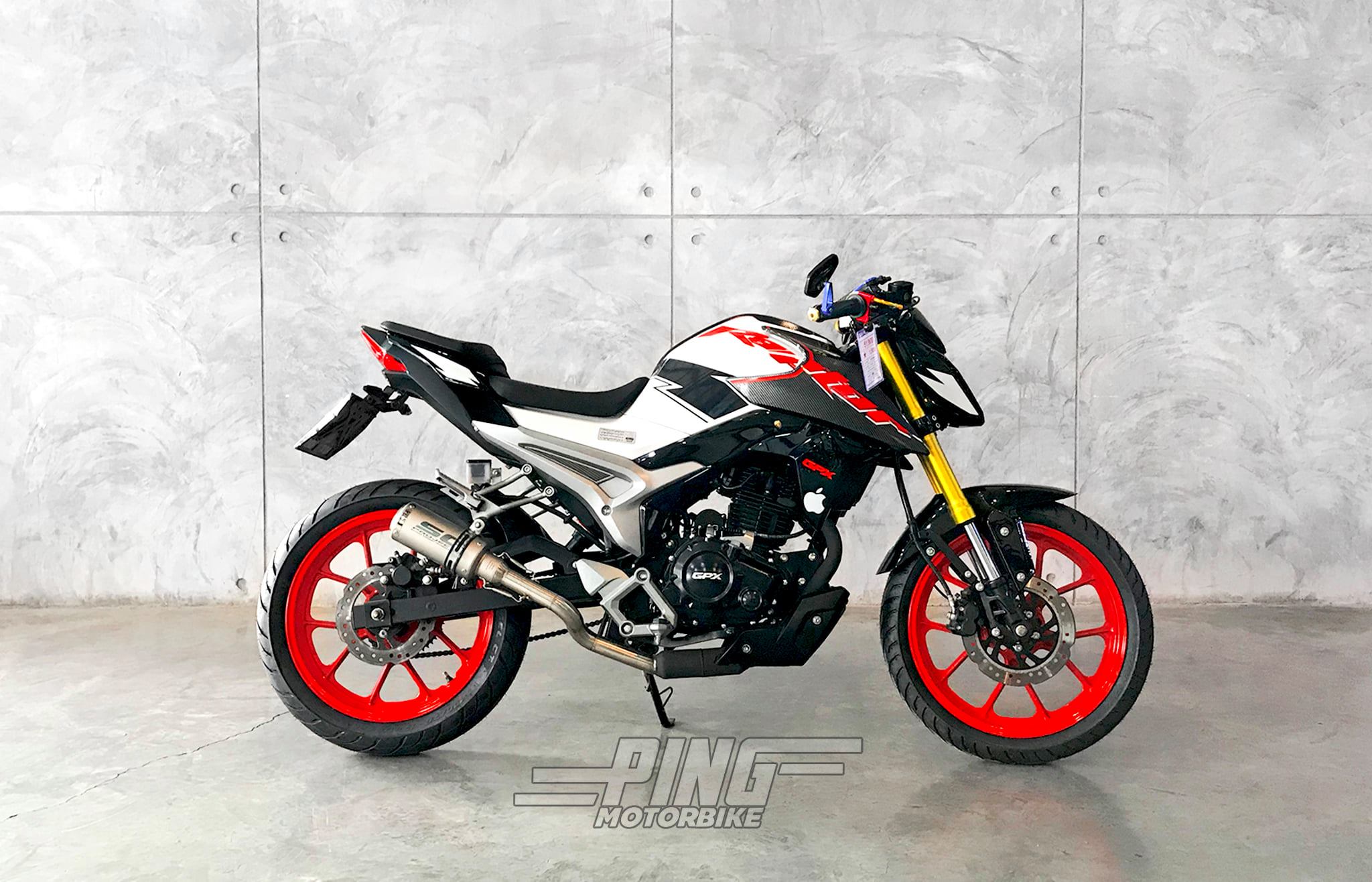 GPX RZ 180 RAPTOR สีขาว-ดำ-ส้ม รุ่นปี 2019 เลขไมล์ 11,538 กิโล ดาวน์ ...