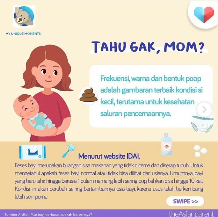 Tips Cantik dan Sehat - Tahukah, bunda? kesehatan saluran pencernaan si kecil bisa digambarkan dari poop si kecil loh! | Facebook