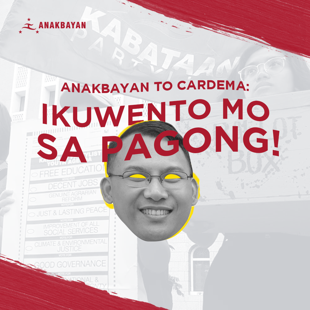 Anakbayan - CARDEMA/DUTERTE YOUTH: Kami ay pro-government youth ...