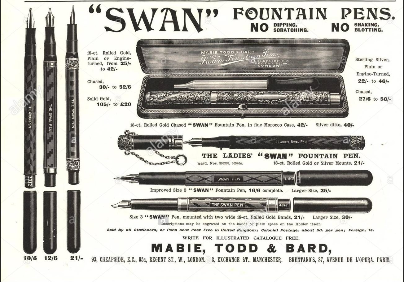 Mabie Todd & Co Swan 205/60 14ct Au fountain pen