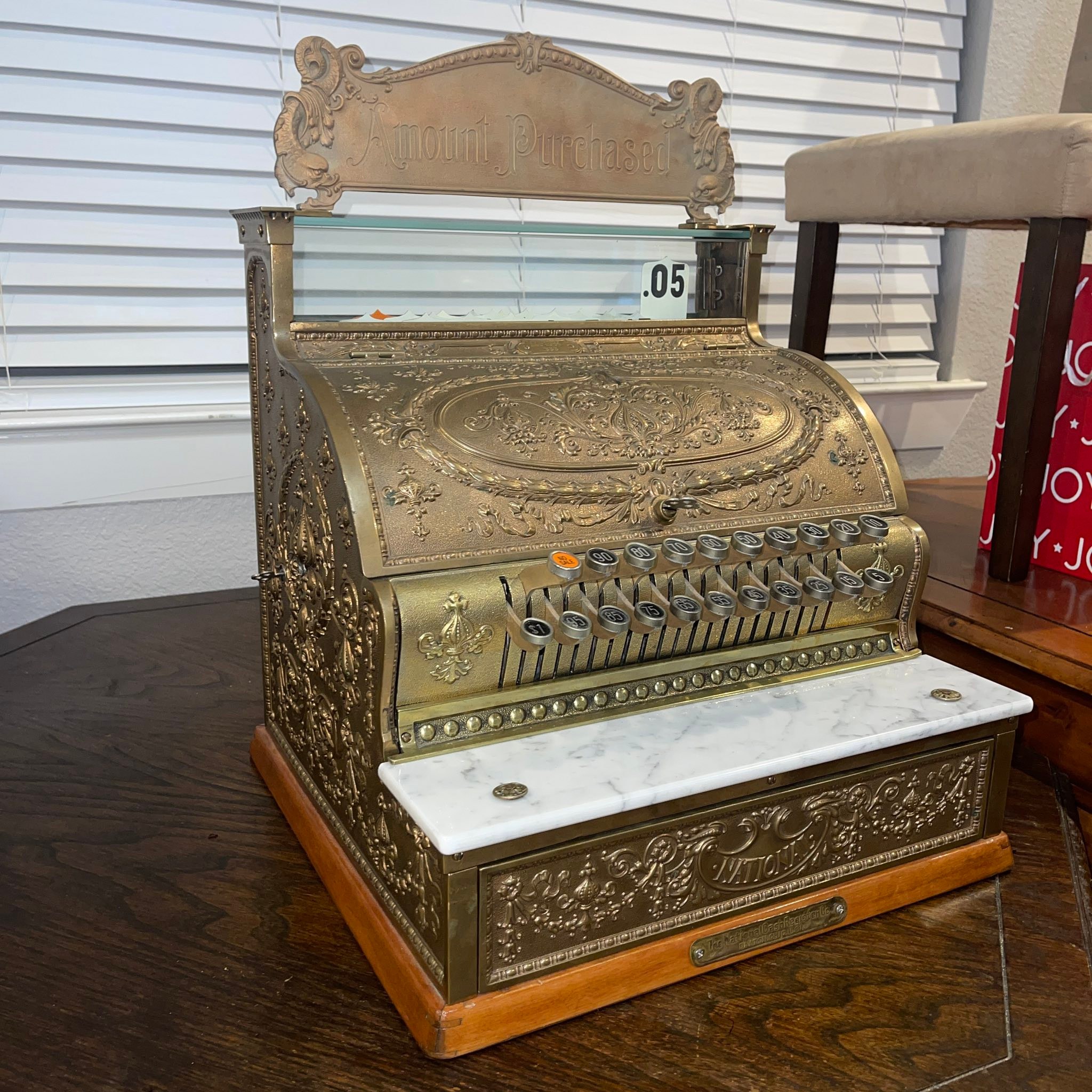 2319番 ジャンク品 NATIONAL AMOUNT PURCHASED What is the worth of an old national cash register?