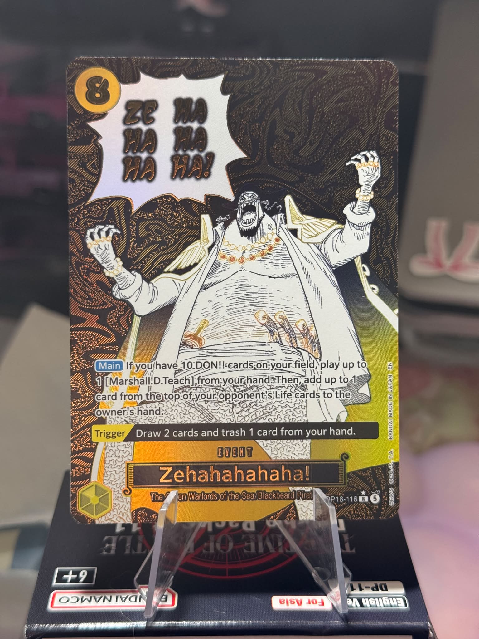 What is the price of One Piece TCG Zehahahaha card?