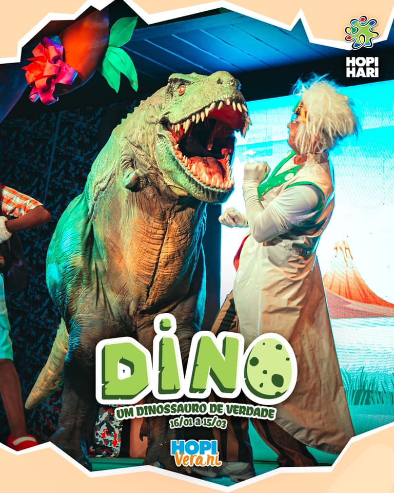 Amanhã tem mais espetáculo infantil “Dino: um dinossauro de