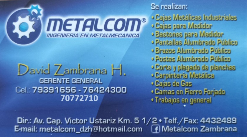 Metalcom | Ciudad Cochabamba