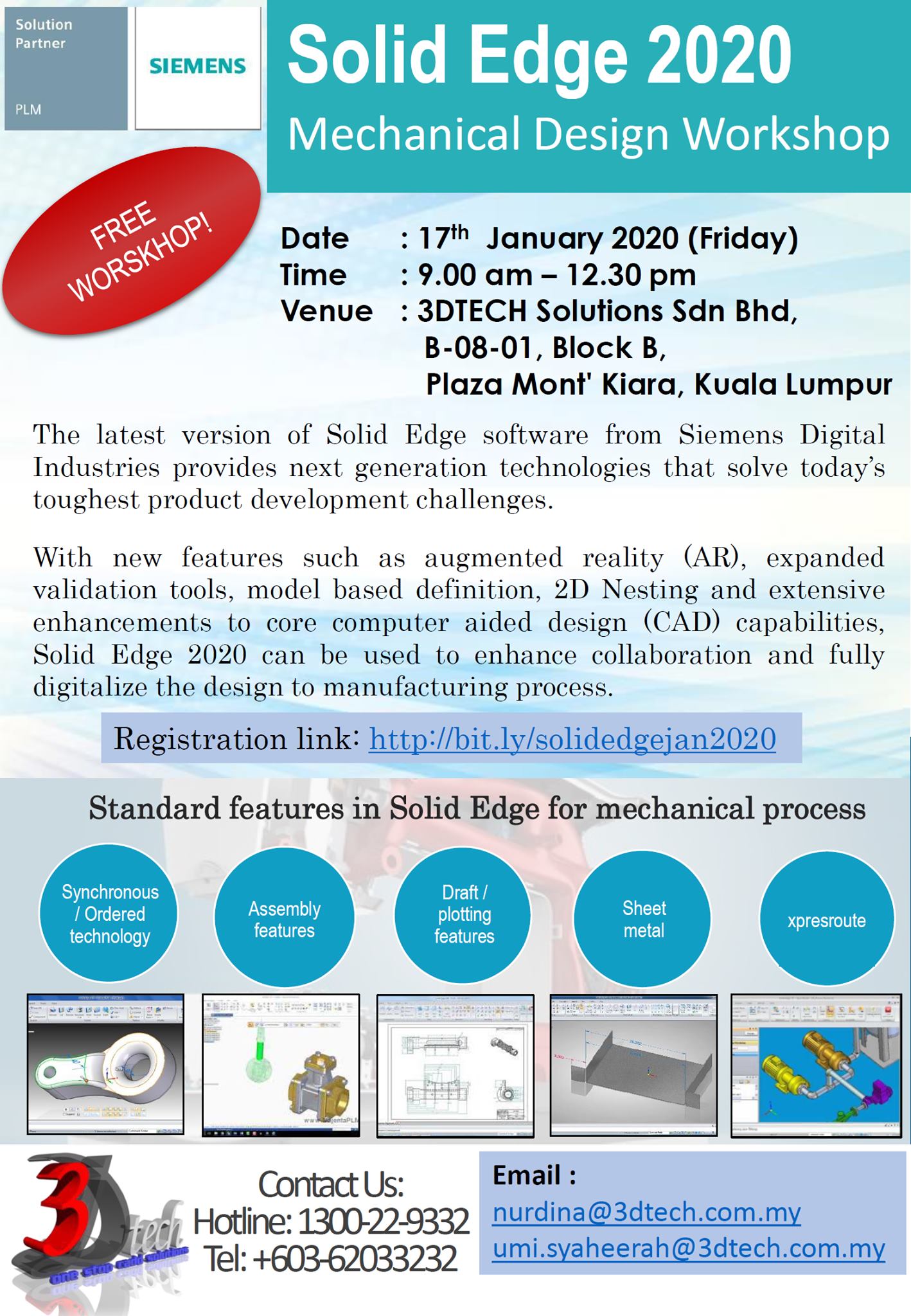 Solid Edge Malaysia Registration Link Http Bit Ly Solidedgejan2020 Facebook