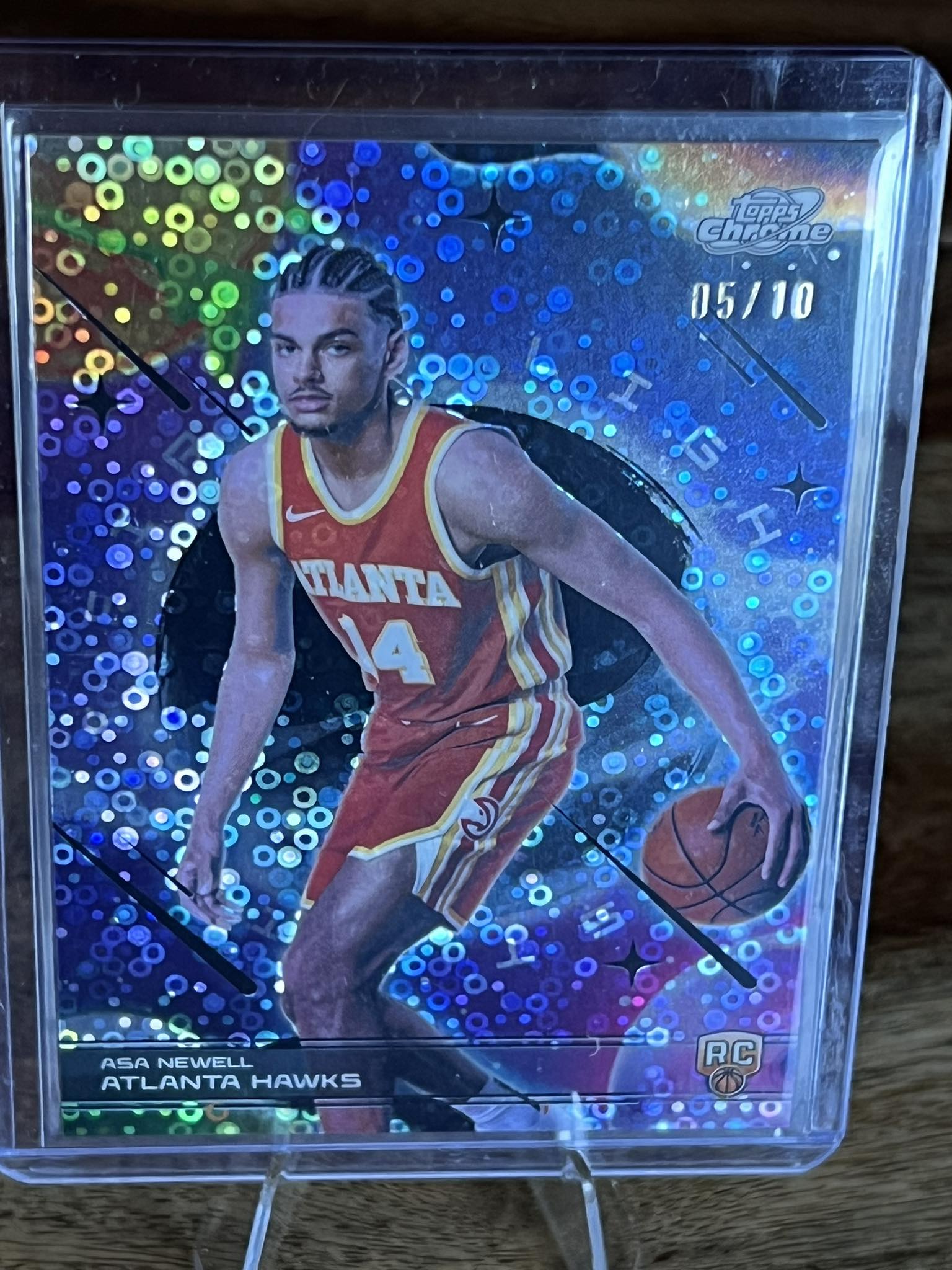 What is the value of the ASA Newell Topps Chrome basketball card?
