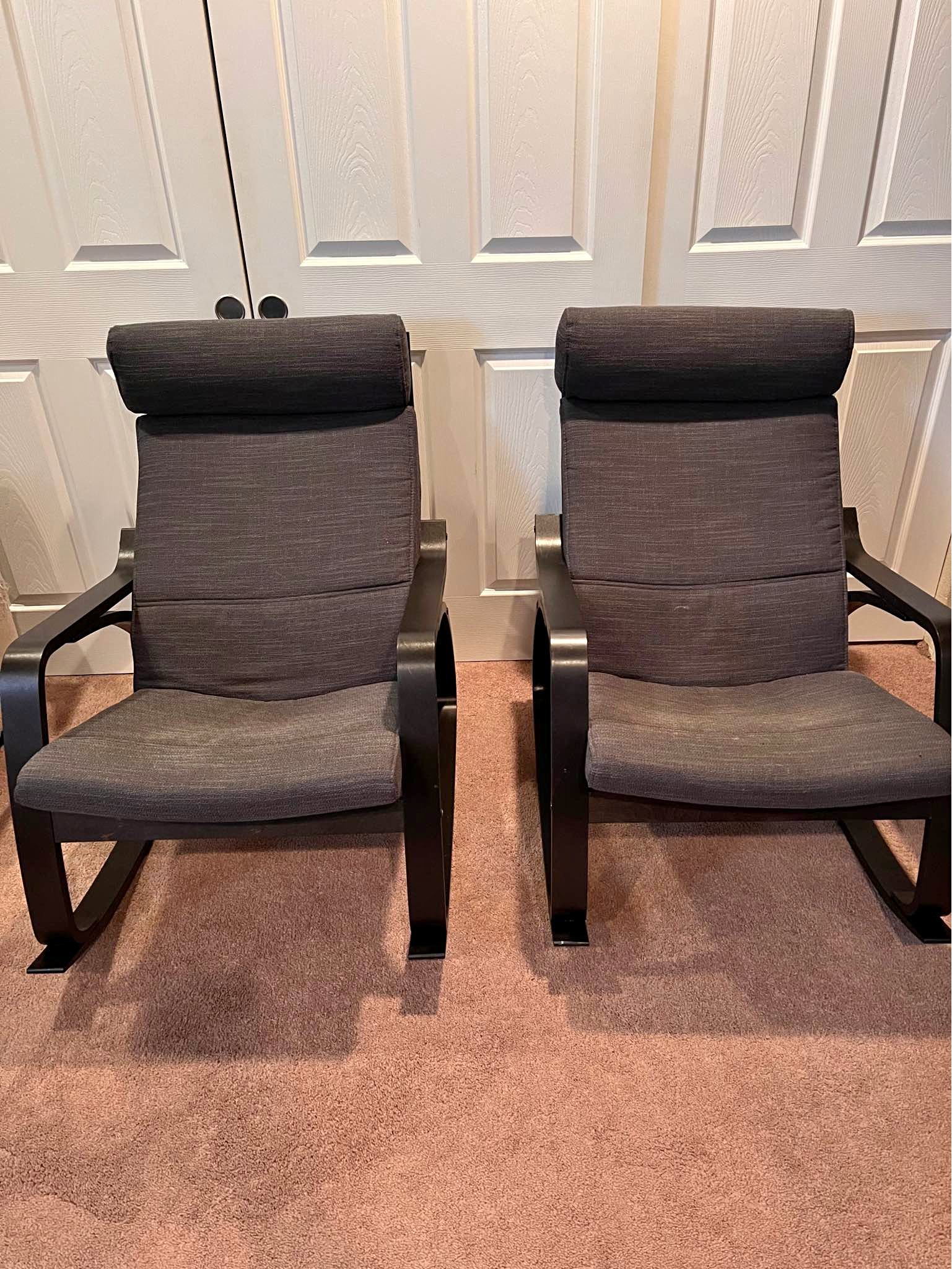 Pair of IKEA rockers INDOOR WOOD FRAME PRICE IS FOR BOTH - Chairs ...