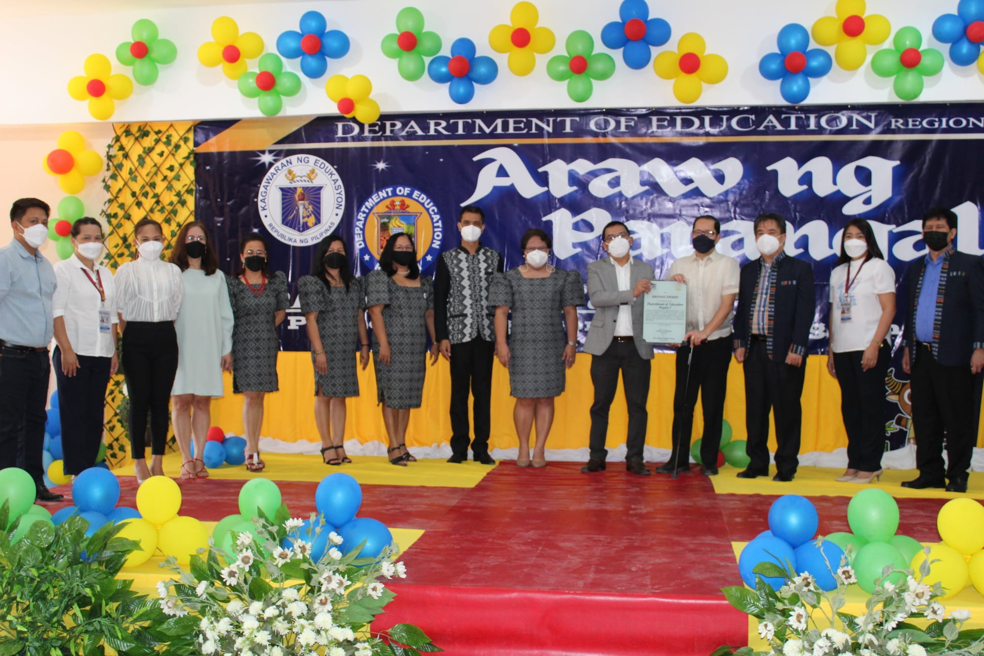 DepEd Region I - PRIME-HRM BRONZE AWARD FOR DEPED RO1 