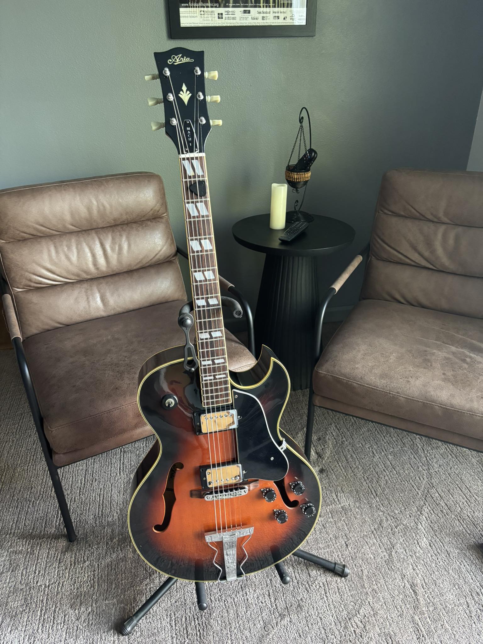 Aria Elecord - Folk Electric FE-70 Sounds great plugged in or