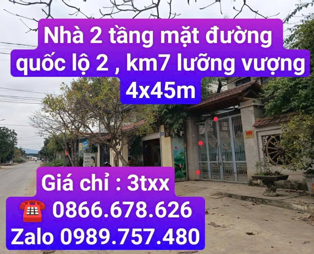NHÀ 2 TẦNG MẶT ĐƯỜNG QL2( KM7 LƯỠNG VƯỢNG ) - Property For Sale - Tuyên ...