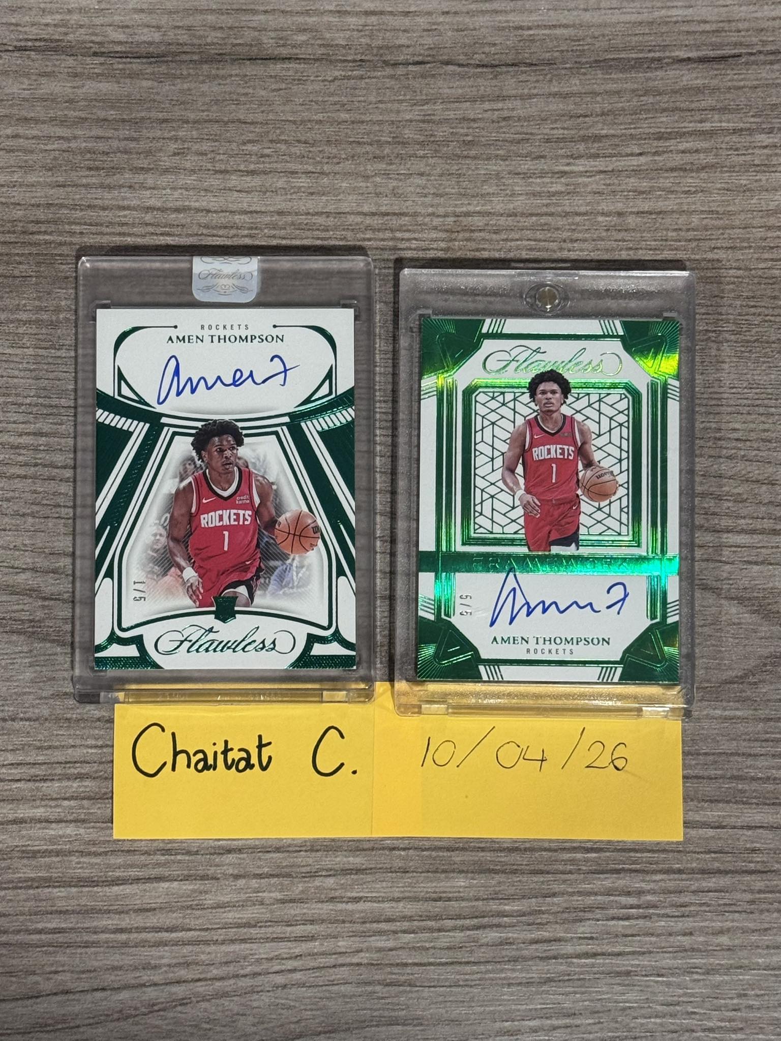 Amen Thompson rookie autograph for sale